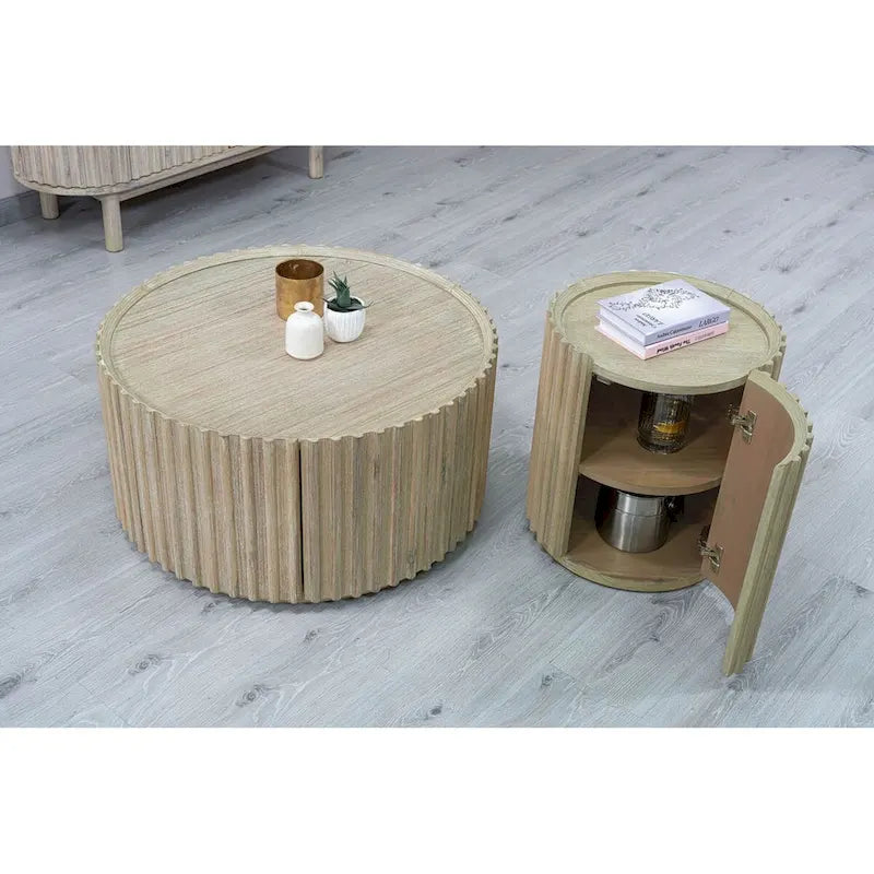 Willow Acacia runder Couchtisch