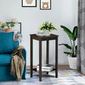 Yaheetech Wood Tall Bedside Living Room Sofa Side End Table Furnture