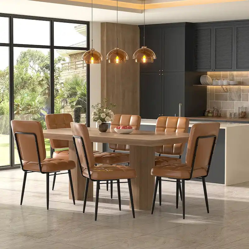 Moderne Esszimmerstühle 2er/4er/6er/8er Set, Polsterstühle mit dickem Kissen für Esszimmer