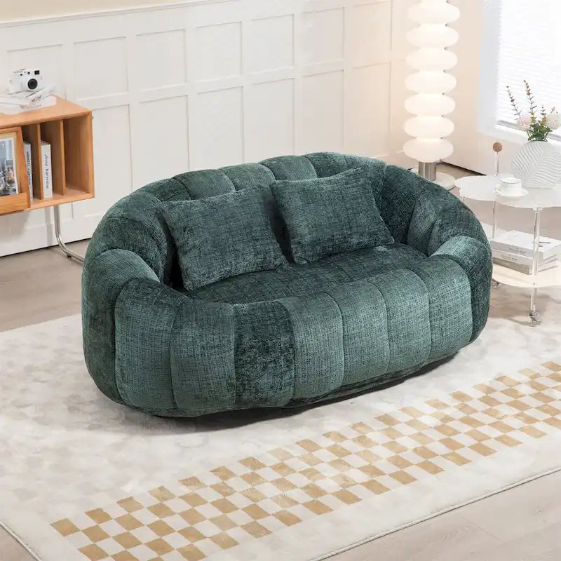 Chenille-Sitzsack – Faules Sofa