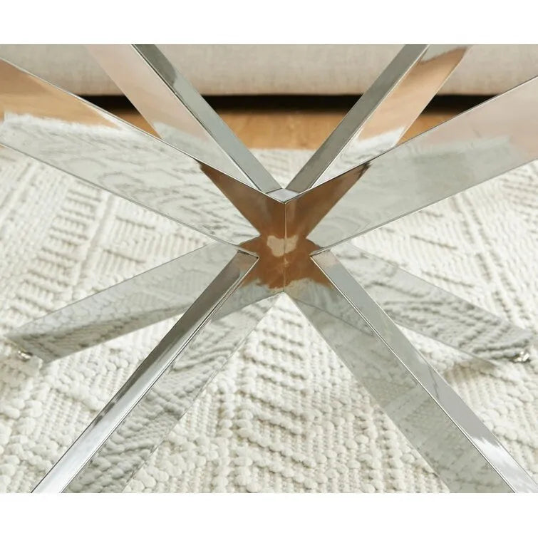 35.4 Runder Couchtisch mit Glasplatte