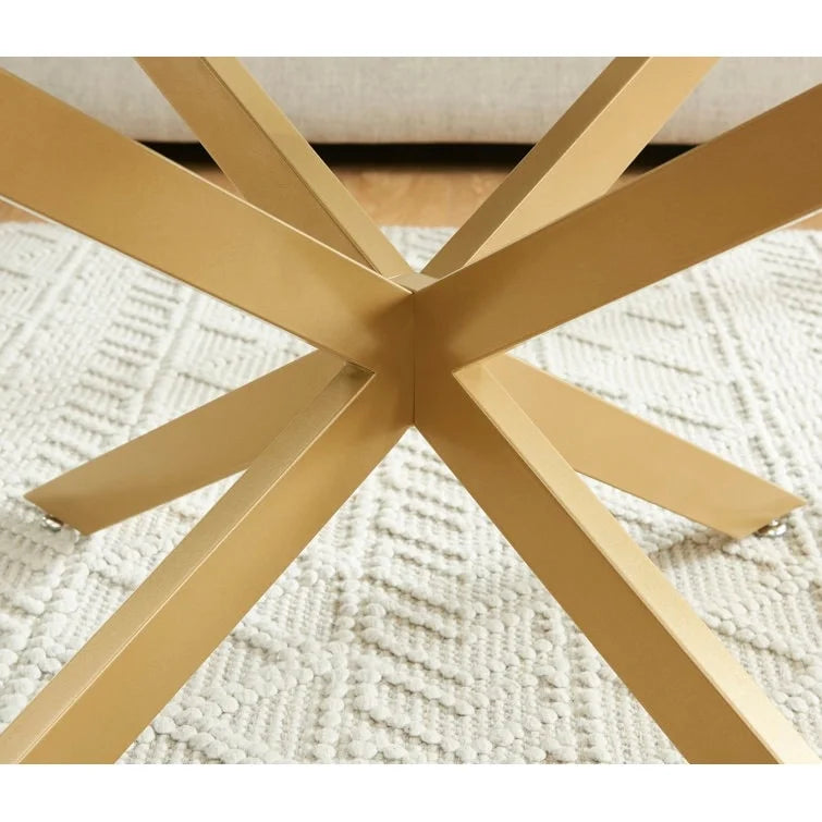 35.4 Runder Couchtisch mit Glasplatte