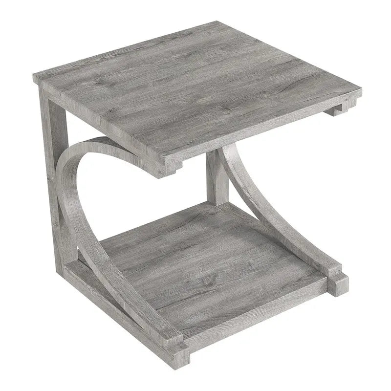 Einzigartiger Couchtisch aus Massivholz mit Ablagefach