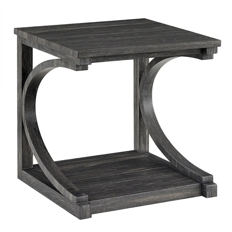 Einzigartiger Couchtisch aus Massivholz mit Ablagefach