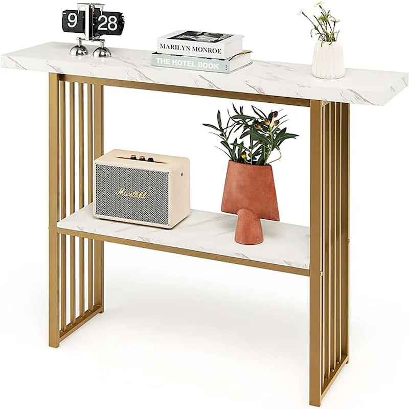 48 Wohnzimmer 2-stöckiger Konsolentisch Modern Eingangsbereich Flurtisch