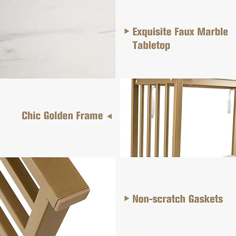 48 Wohnzimmer 2-stöckiger Konsolentisch Modern Eingangsbereich Flurtisch