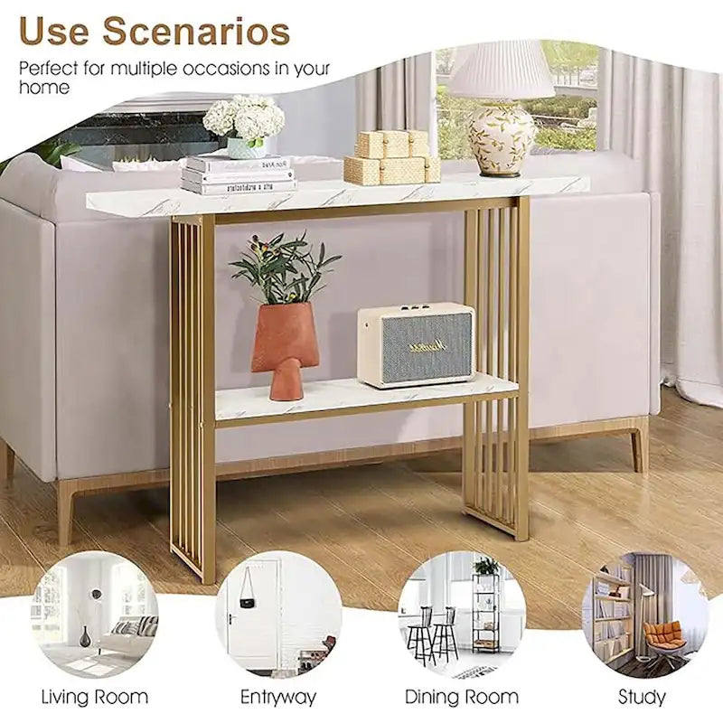 48 Wohnzimmer 2-stöckiger Konsolentisch Modern Eingangsbereich Flurtisch