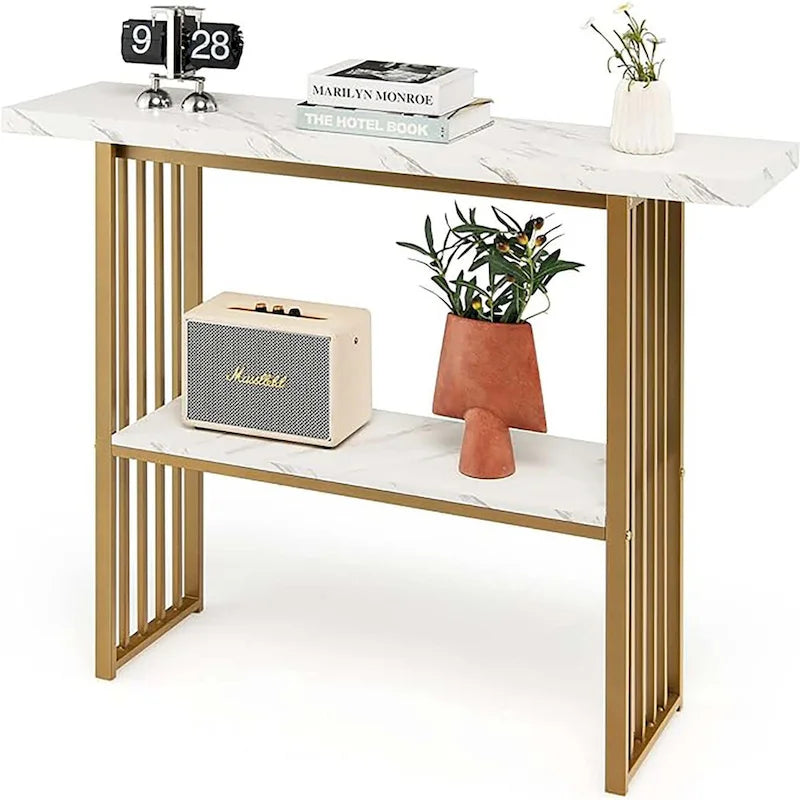 48 Wohnzimmer 2-stöckiger Konsolentisch Modern Eingangsbereich Flurtisch