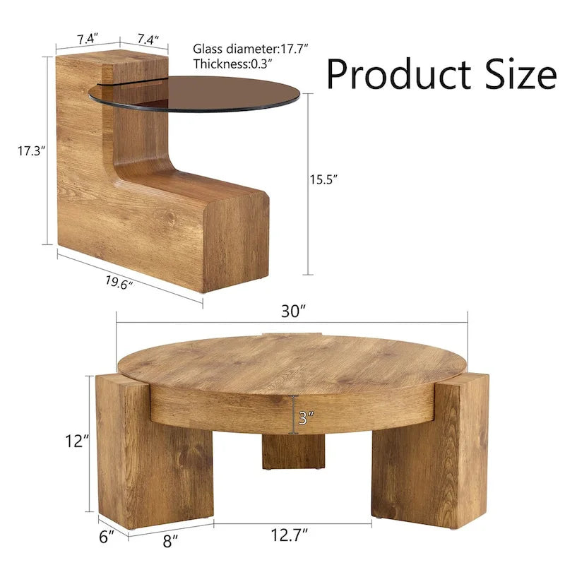 Der abnehmbare Doppelstock-Couchtisch, dessen abnehmbares Design die Raumnutzung flexibler gestalten kann