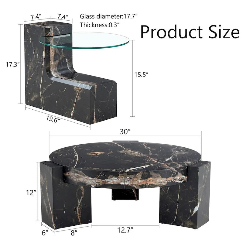Der abnehmbare Doppelstock-Couchtisch, dessen abnehmbares Design die Raumnutzung flexibler gestalten kann