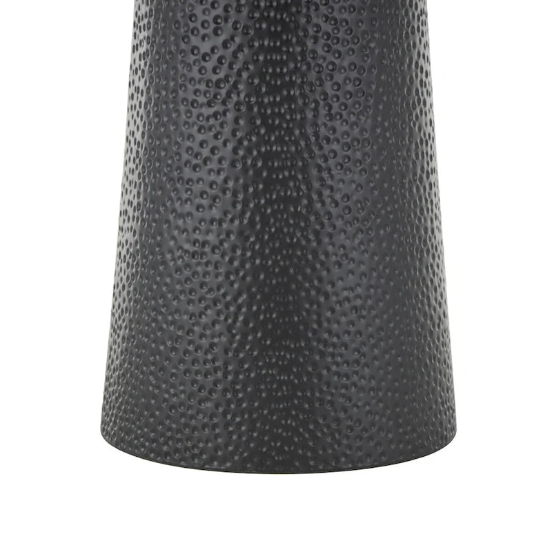 Metall Handgefertigter Beistelltisch/Akzenttisch mit Seil-Tischplatte – Schwarz – Roche River Decor