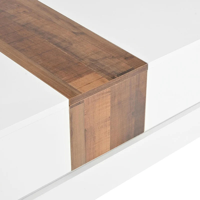 31,4 Quadratischer Couchtisch mit verschiebbarer Tischplatte und verstecktem Stauraum