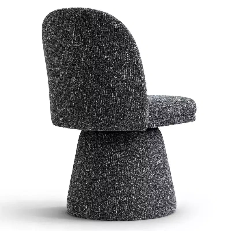 6er-Set moderne, armlose 360-Grad-Drehstühle mit Sockelgestell, elegante Akzentstühle für Küche, Esszimmer oder Büro – Panipeachy