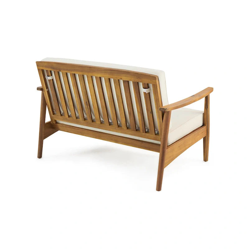 Willowbrook Outdoor Akazienholz 4-Sitzer Lounge-Set von Christopher Knight Home