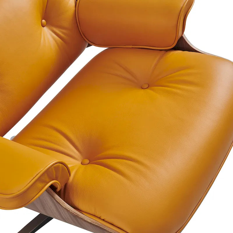 Mid Century Modern Leder Loungesessel Sessel Relaxsessel