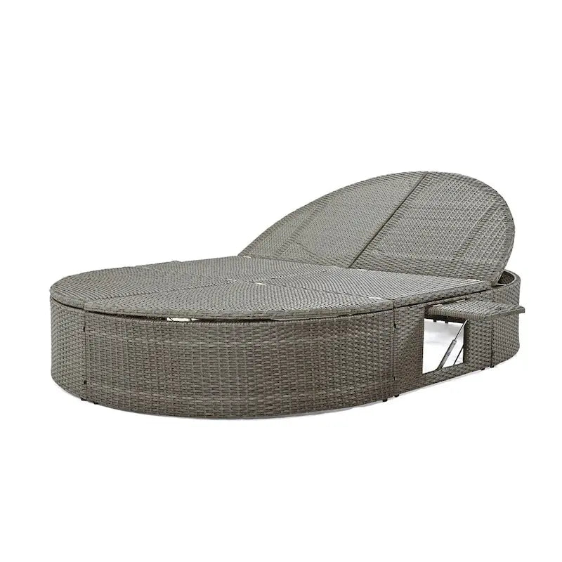 Outdoor Sonnenliege Gartenliege 2-Personen-Daybed mit Kissen und Polstern