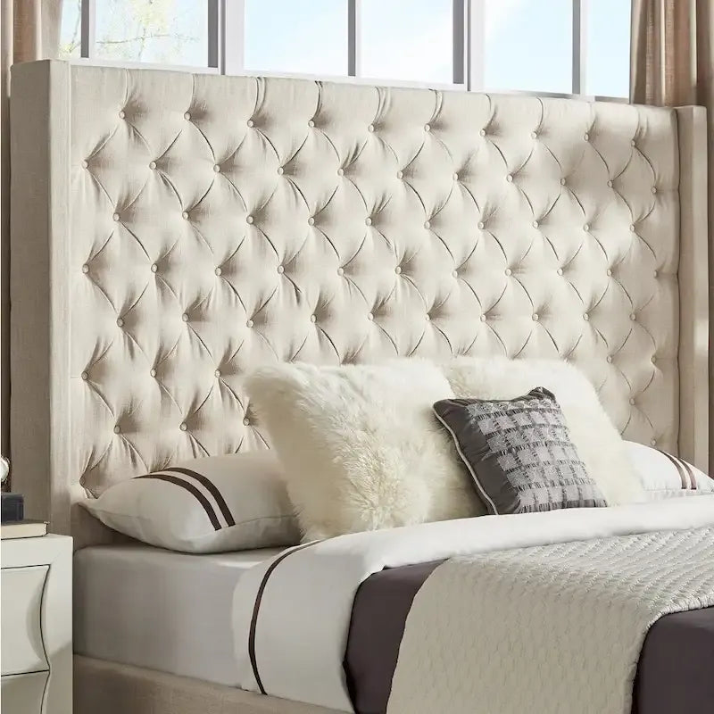 Naples Button-Tufted Wingback-Kopfteil ohne Bettgestell von iNSPIRE Q Artisan