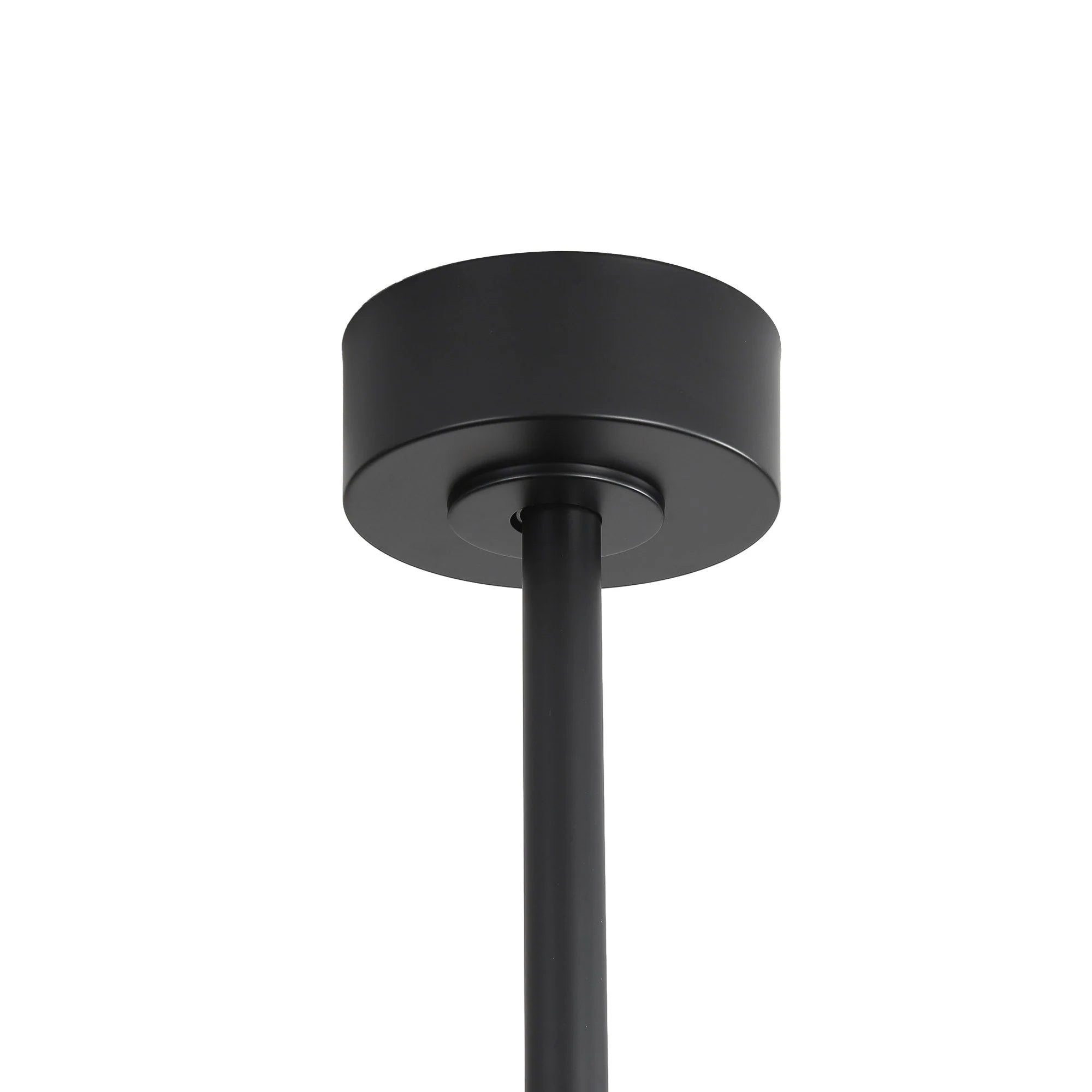 65-Zoll-LED-Deckenventilator mit 8 Flügeln, Licht und Fernbedienung, Schwarz