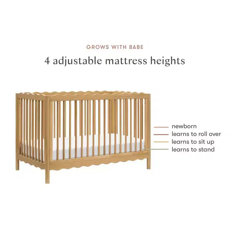 Babyletto Swell 4-in-1 umwandelbares Kinderbett mit Umbausatz zum Kleinkindbett