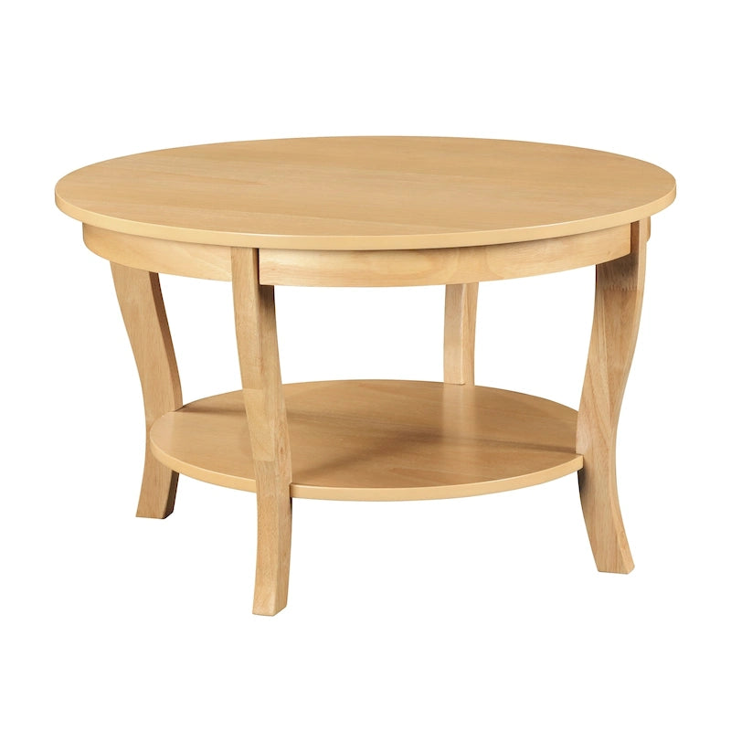 Convenience Concepts American Heritage Runder Couchtisch mit Ablage