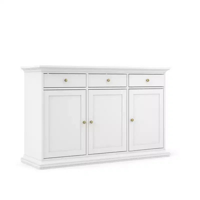 Tvilum, Sideboard mit 3 Türen und 3 Schubladen, Weiß