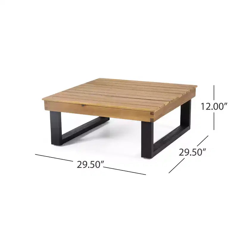 L-förmiges Outdoor-Sofa-Set, Terrassen-Freizeit-Lounge-Set, Garten-Gesprächs-Sitzgruppe mit Couchtisch und wasserabweisendem Kissen – ModernLuxe
