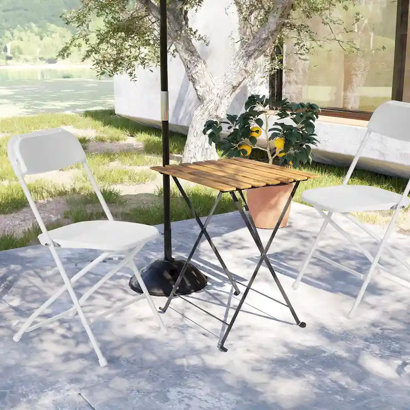 10er-Pack Klappstühle aus Kunststoff, 159 kg Tragkraft, für Veranstaltungen, Büro, Hochzeit, Party, Picknick, Küche, Esszimmer