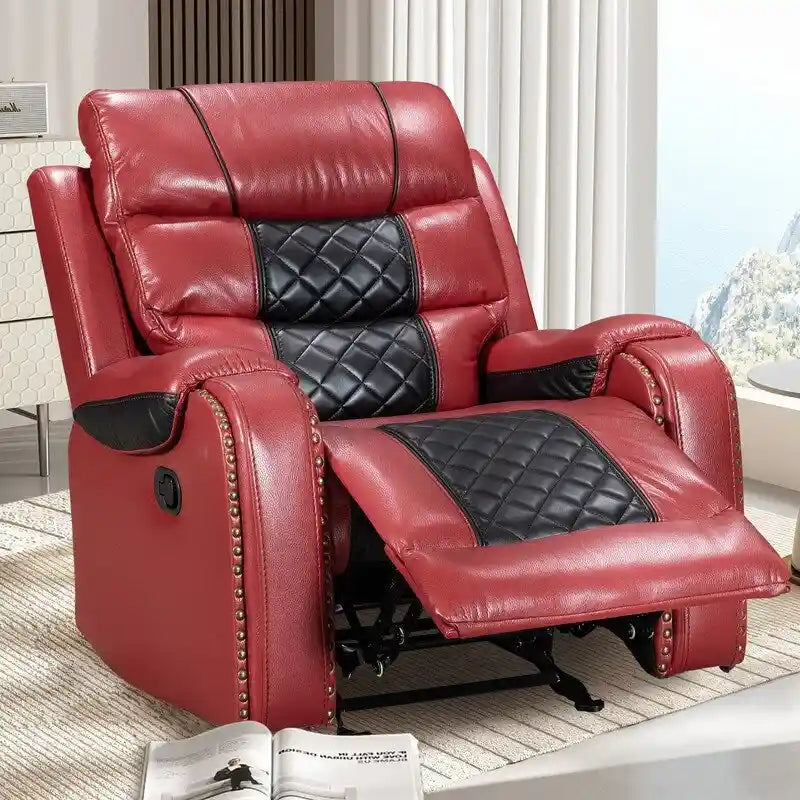 Großer Relaxsessel im amerikanischen Design aus Kunstleder für das Wohnzimmer