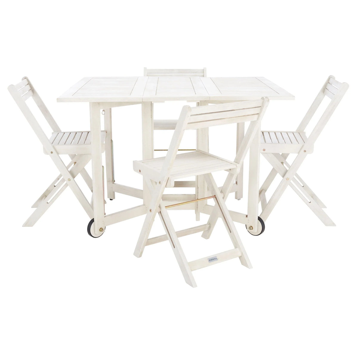 SAFAVIEH Outdoor Brandy 5-teiliges Outdoor-Esstisch-Set – 43Bx35Tx29H