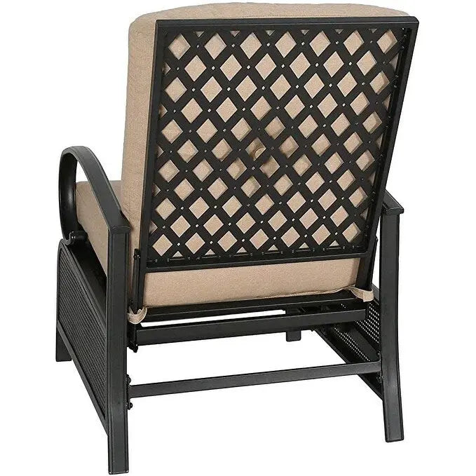 Verstellbarer Liegestuhl Lounge Sessel Gartenliege Sofa mit Kissen - 38 (T) x 26,5 (B) x 38,5 (H) ZOLL