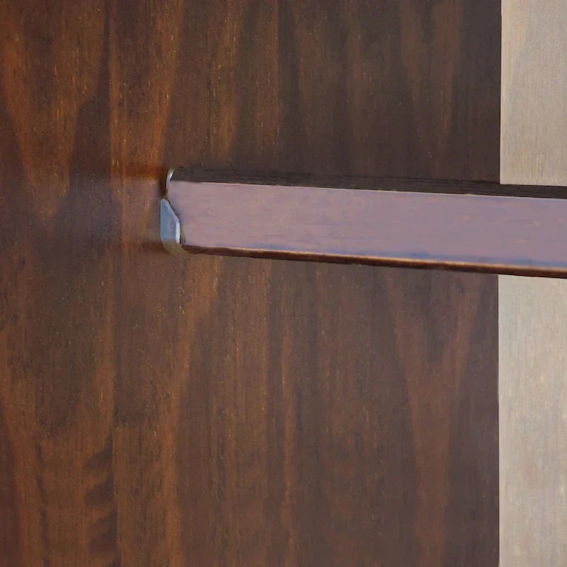 Palace Imports Kyle Kleiderschrank mit 4 Türen aus 100 % Massivholz und Massivholz- oder Spiegeltüren