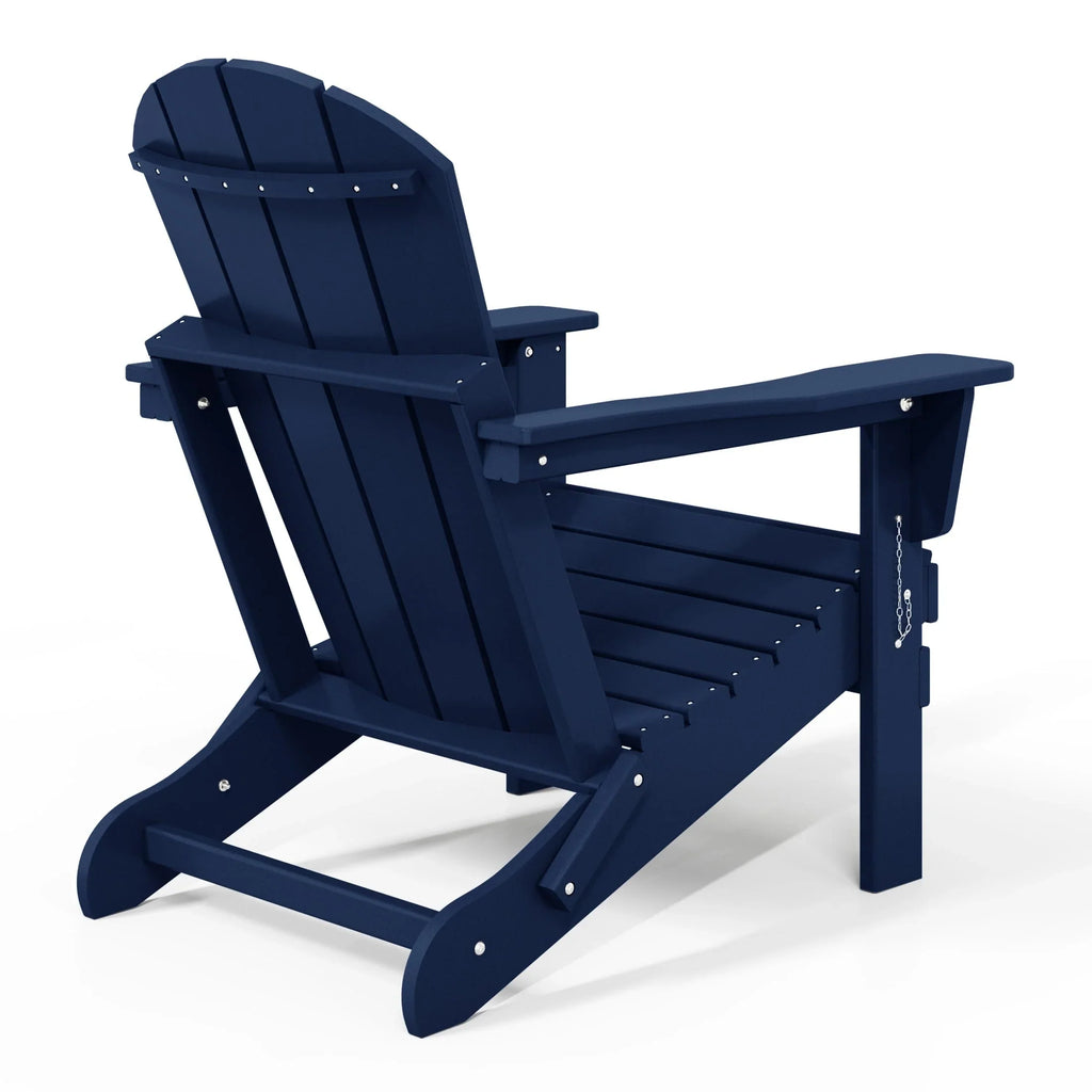 Polytrends Laguna Faltbarer Adirondack-Stuhl für den Außenbereich, wetterfest und lichtbeständig
