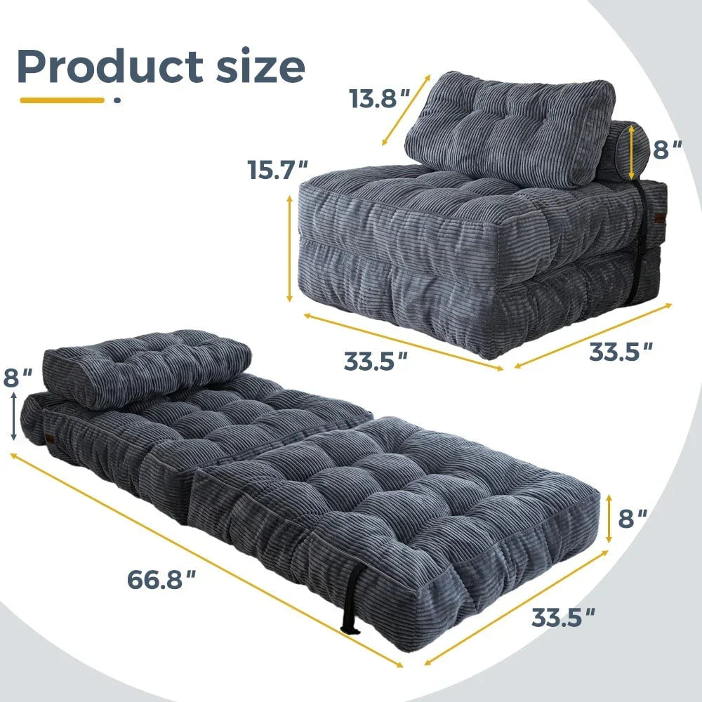 8 Kord-Klappsofa, Einzel