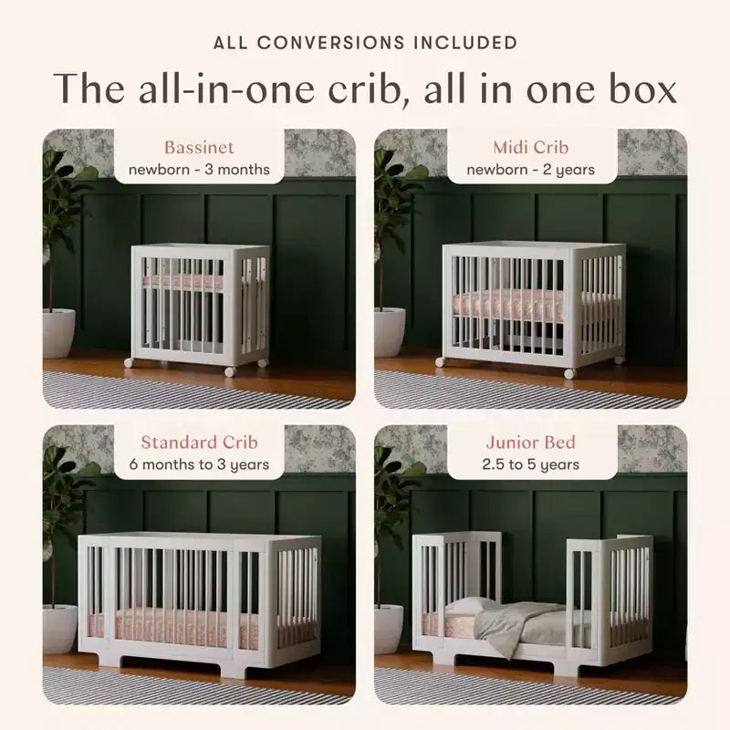 Babyletto Yuzu 8-in-1 umwandelbares Kinderbett mit All-Stages Umrüst-Kits