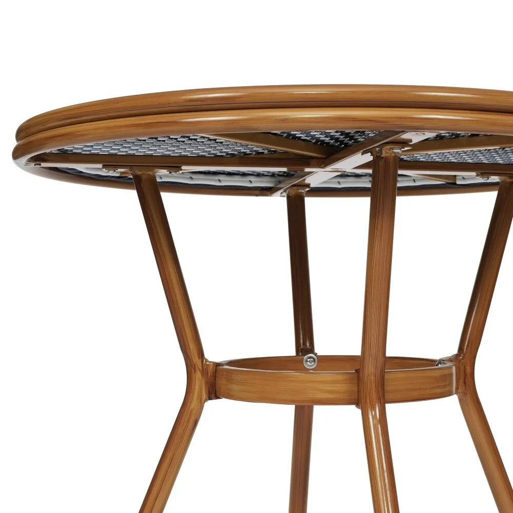 Bistro-Set für den Innen- und Außenbereich mit Tisch und vier Stühlen