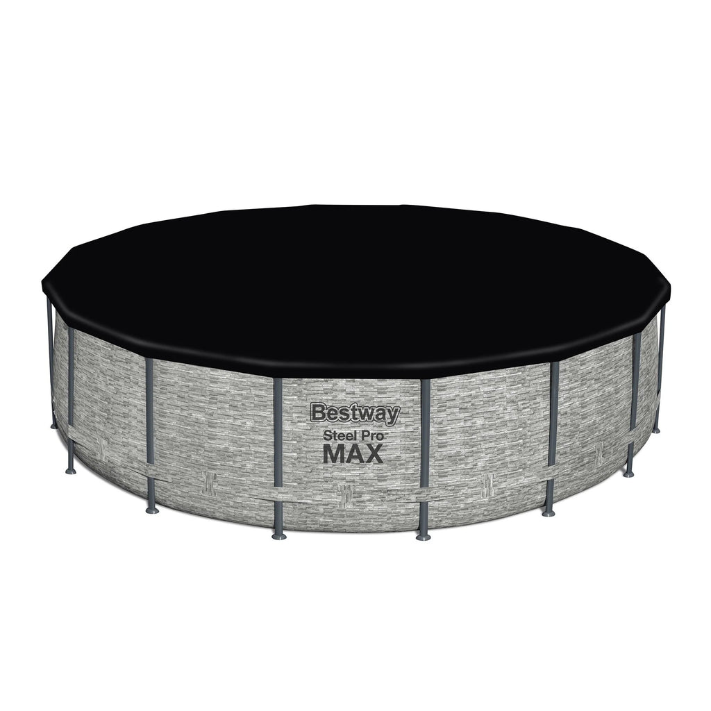 Bestway Steel Pro MAX Rundschwimmbecken Aufstellpool mit Pumpe & Abdeckung
