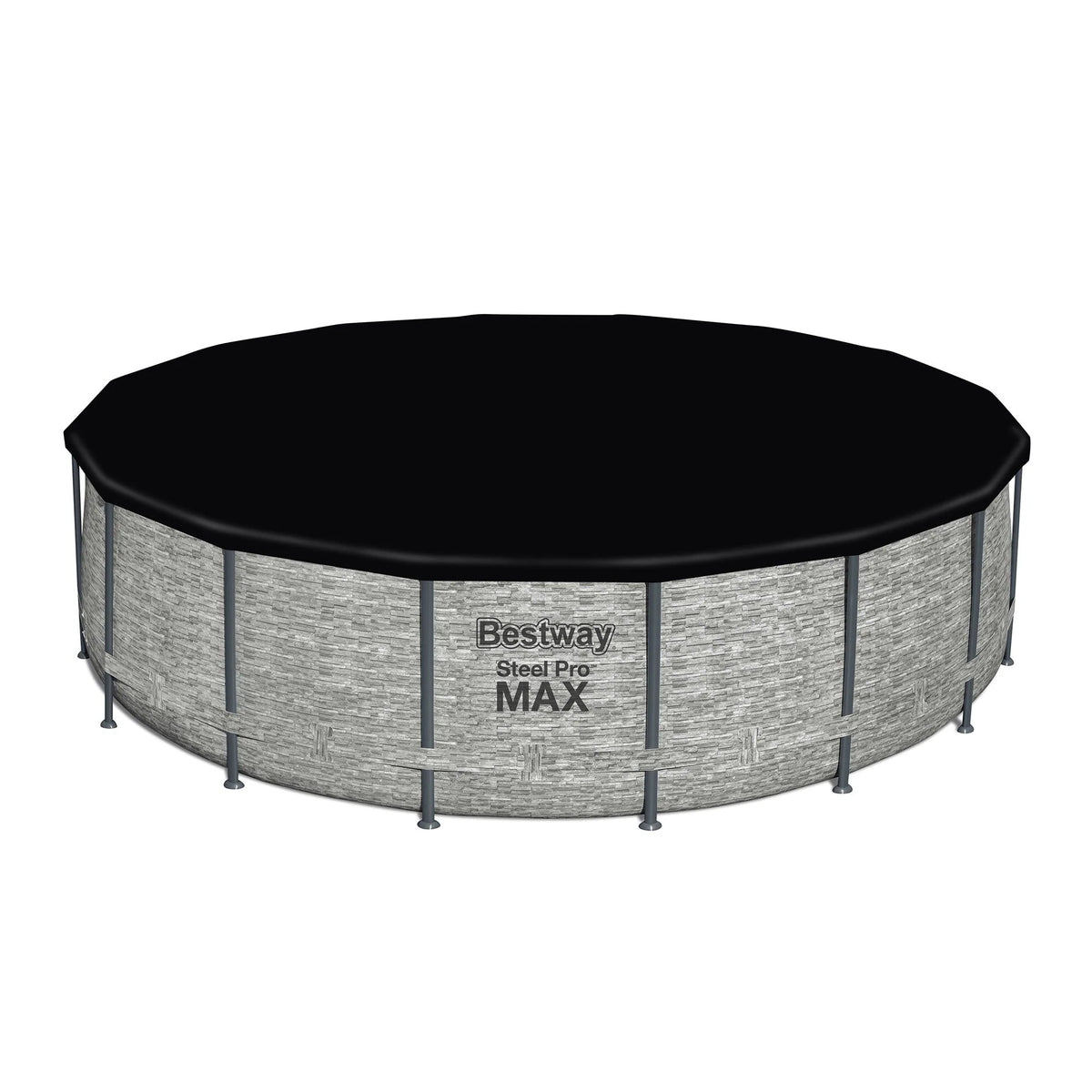 Bestway Steel Pro MAX Rundschwimmbecken Aufstellpool mit Pumpe & Abdeckung