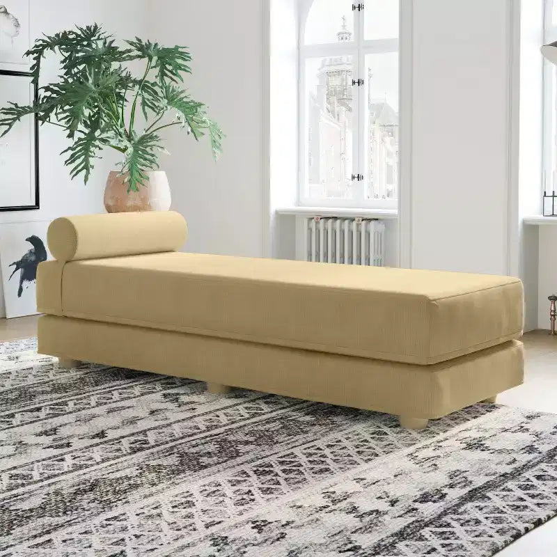 Tagesbett / ausklappbares Schlafsofa (Queensize) - Microvelvet