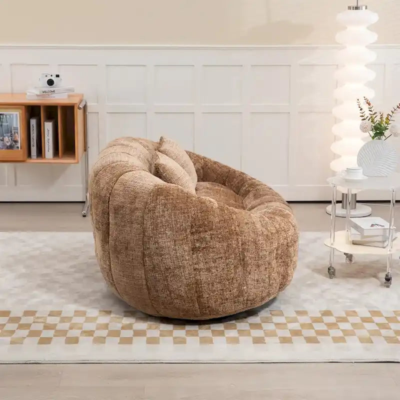 Chenille-Sitzsack – Faules Sofa