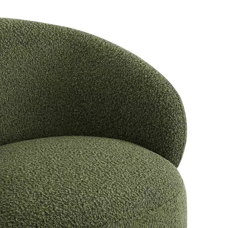 Spruce&Spring Gepolsterter Drehbarer Akzent-Sessel mit Holzfuß