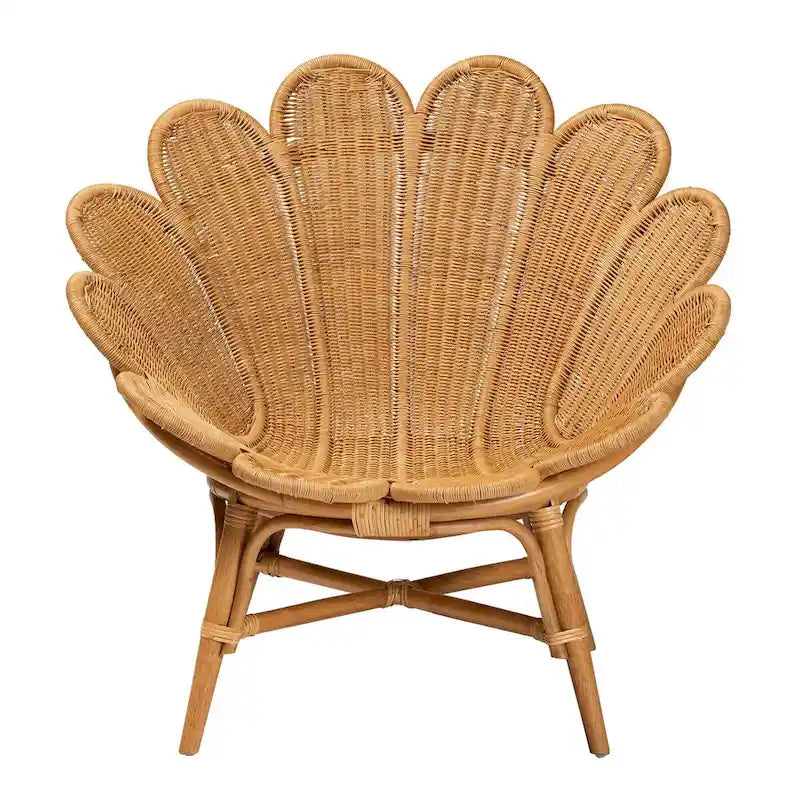 Blossom Bohemian Honig Rattan Akzent Blumensessel
