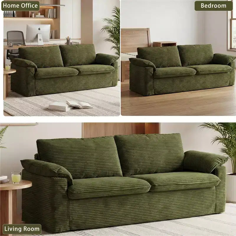 Dyonery 86 Cloud Loveseat Sofa, tiefer Sitz & breite Armlehnenkissen, stabiler Rahmen, atmungsaktives ergonomisches Design