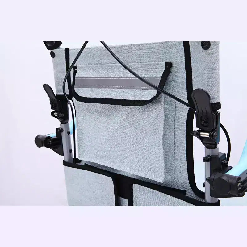 Ultraleichter Transportrollstuhl für Senioren, tragbarer, leichter Faltrollstuhl mit Feststellbremse, abnehmbaren hochklappbaren Armlehnen