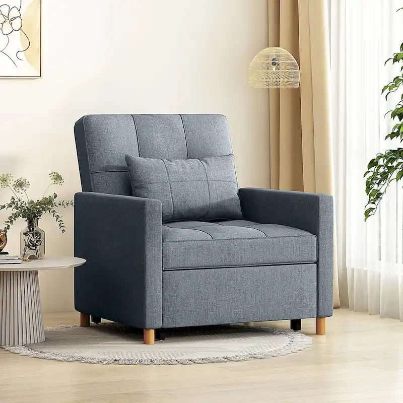 AECOJOY 3-in-1 Schlafsofasessel mit Kissen und verstellbarer Rückenlehne
