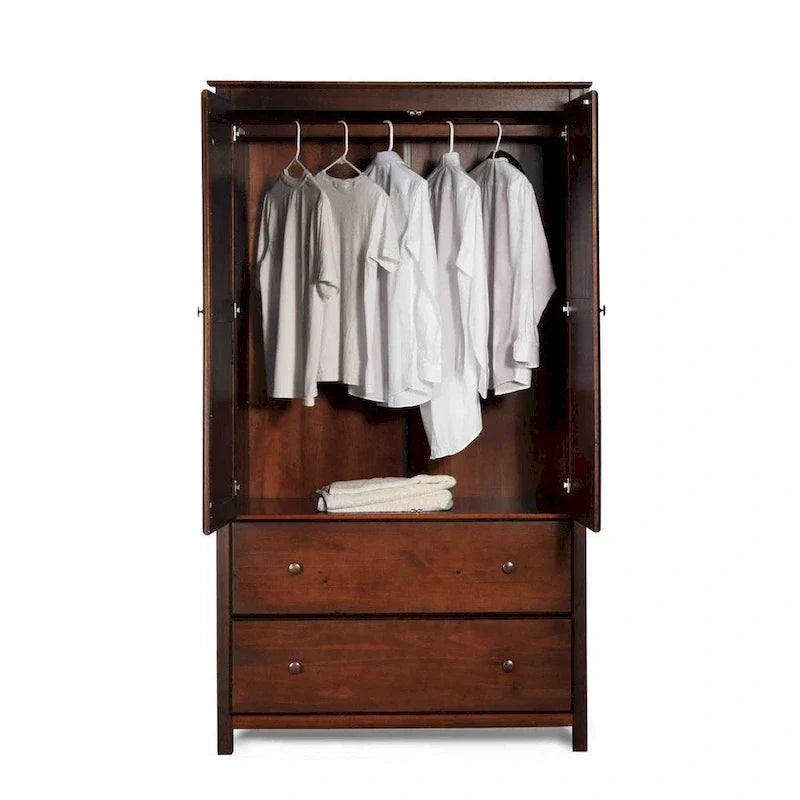 2-türiger Massivholzschrank - 41x72x22