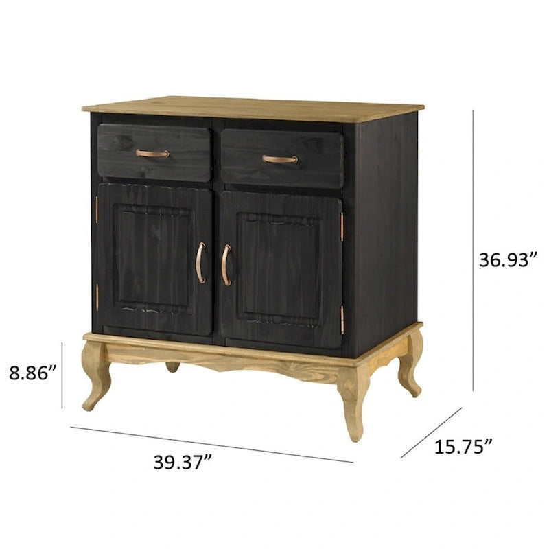 Holz-Sideboard Grün