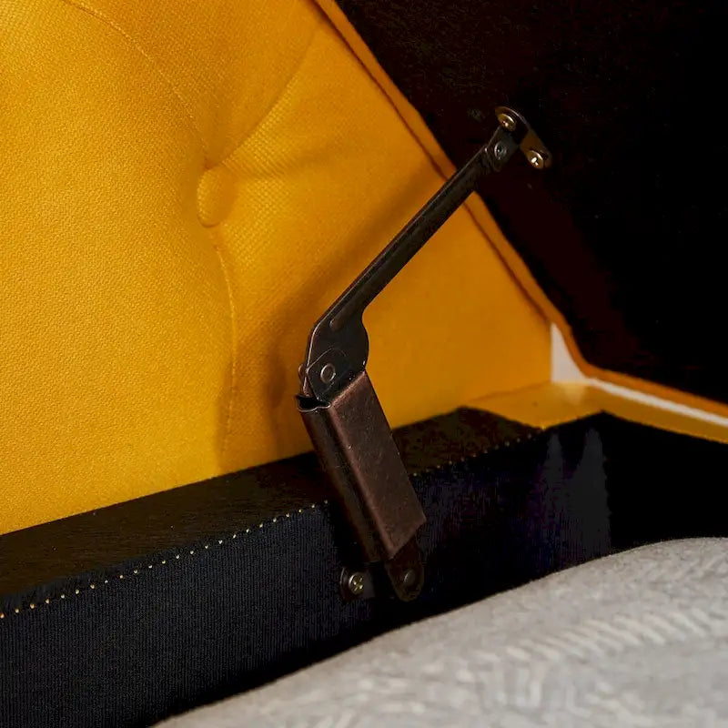 Sitzbank für Schlafzimmer, am Fußende des Bettes, mit gerollten Armlehnen, Samt-Ottomane, lange Bank