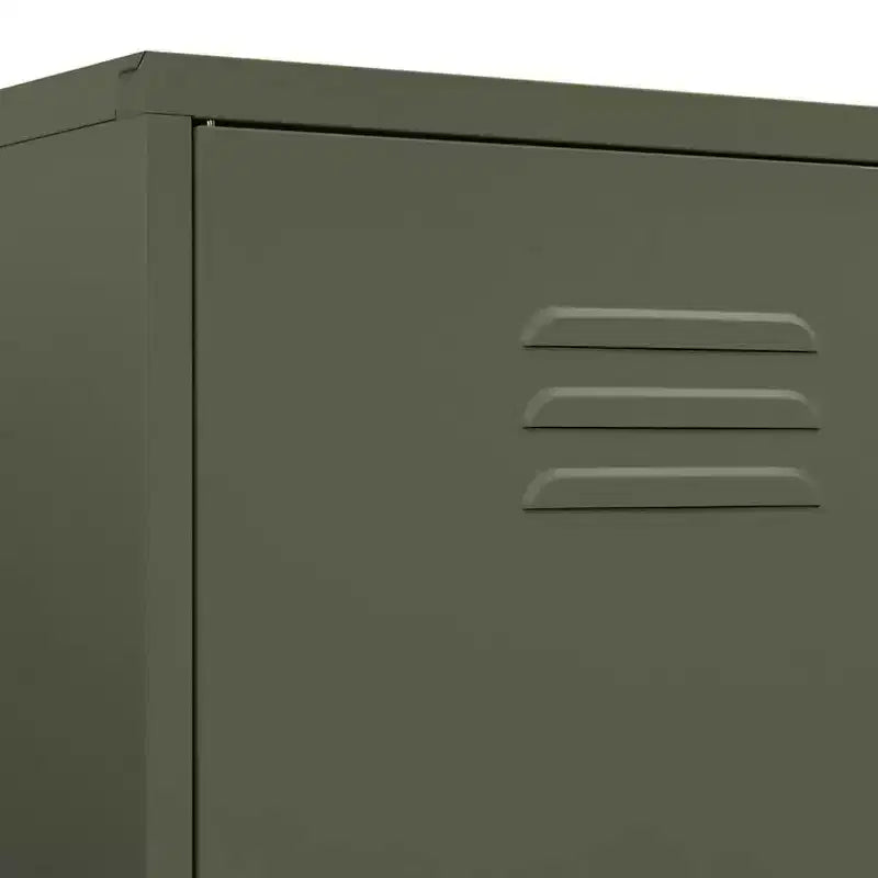 vidaXL Kleiderschrank Olivgrün 90x50x180 cm Stahl