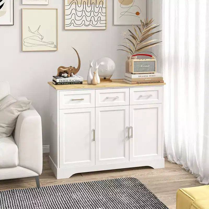 Modernes Küchenanrichte-Buffetschrank mit Stauraum, Kücheninsel Esszimmerschrank Wohnzimmermöbel