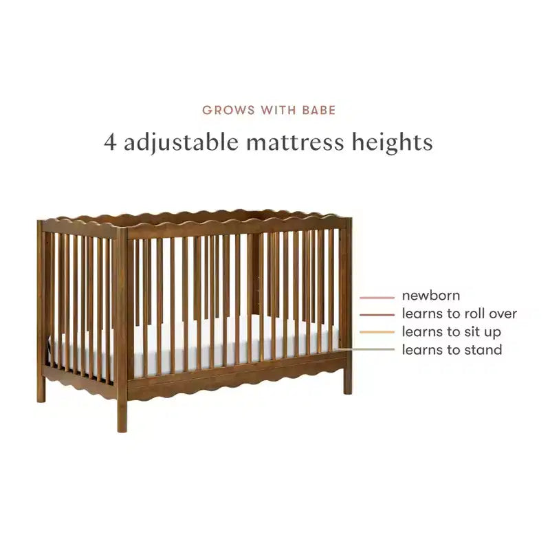 Babyletto Swell 4-in-1 umwandelbares Kinderbett mit Umbausatz zum Kleinkindbett